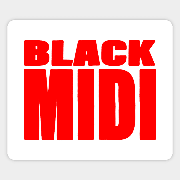 BLACK MIDI Magnet by SOMASHIRTS